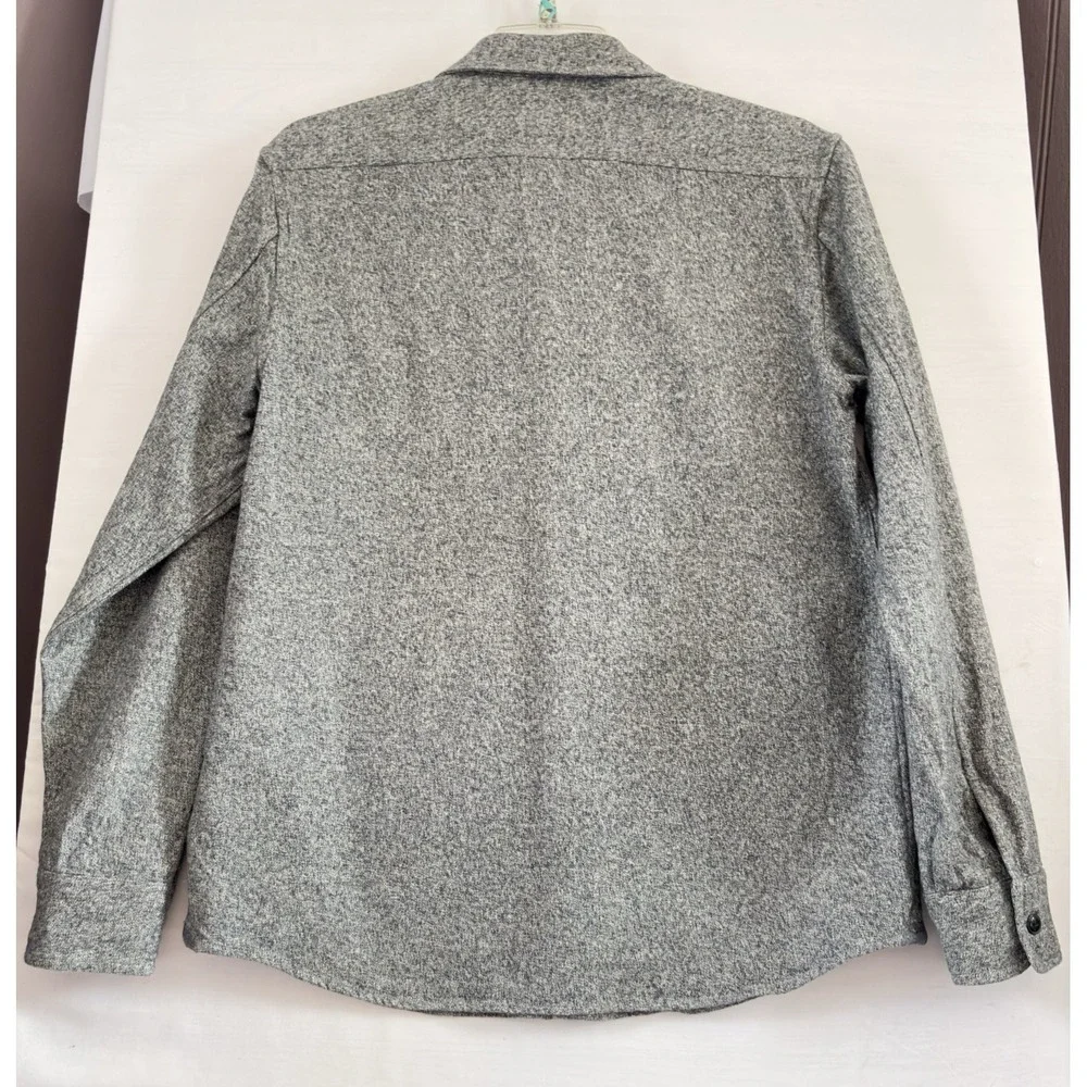 Grayers Heritage Flannels Shirt Mens Large Gray Flannel Button‎ Down Long Sleeve